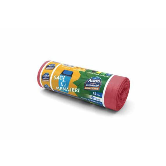 Saci menajeri colorati 15 buc/60 litri - 5- Roveli