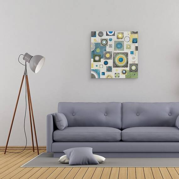 Tablou Canvas - In centrul atentiei, Geometrie, Cerc, Patrat, Marime: 60 x 60 cm - 2- Roveli