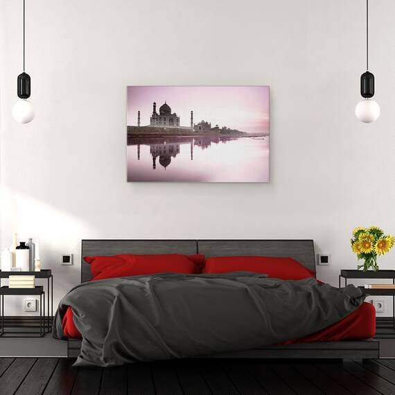 Tablou Canvas - Cladiri, Taj Mahal, Yamuna, India, Marime: 40 x 60 cm - 4- Roveli
