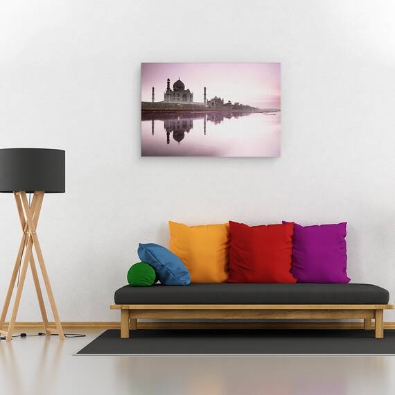 Tablou Canvas - Cladiri, Taj Mahal, Yamuna, India, Marime: 60 x 90 cm - 2- Roveli