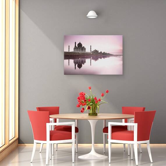 Tablou Canvas - Cladiri, Taj Mahal, Yamuna, India, Marime: 60 x 90 cm - 4- Roveli