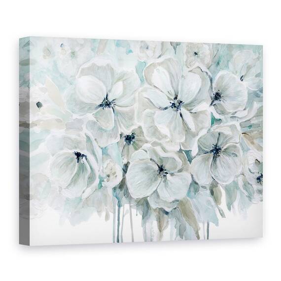 Tablou canvas - Flori, Alb, Armonie, Pictura, Marime: 60 x 80 cm - - Roveli