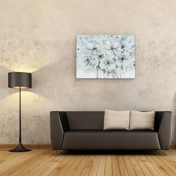 Tablou canvas - Flori, Alb, Armonie, Pictura, Marime: 60 x 80 cm - 2- Roveli