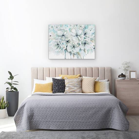 Tablou canvas - Flori, Alb, Armonie, Pictura, Marime: 60 x 80 cm - 3- Roveli