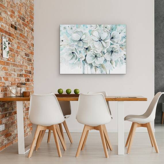 Tablou canvas - Flori, Alb, Armonie, Pictura, Marime: 60 x 80 cm - 4- Roveli