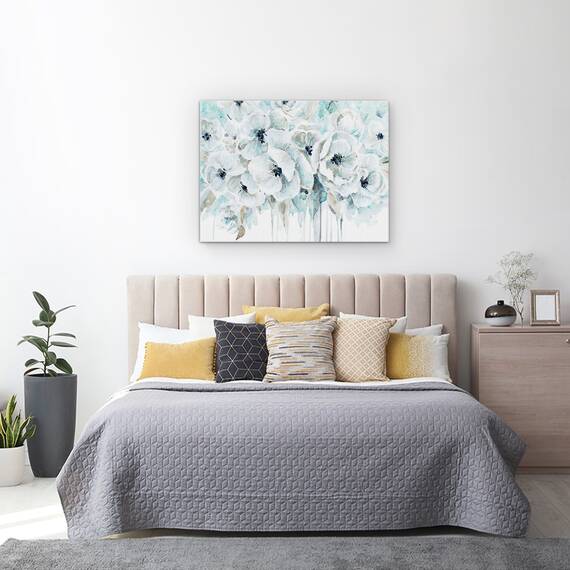 Tablou canvas - Flori, Alb, Armonie, Pictura II, Marime: 60 x 80 cm - 3- Roveli