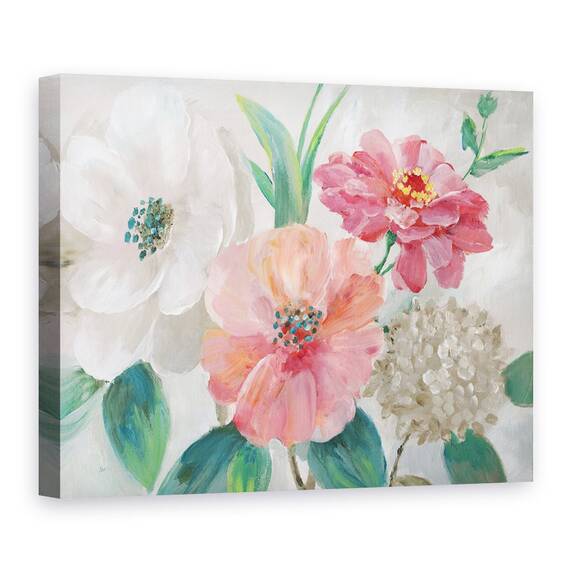 Tablou canvas - Flori, Buchet Colorat, Pictura, Marime: 50 x 70 cm - - Roveli