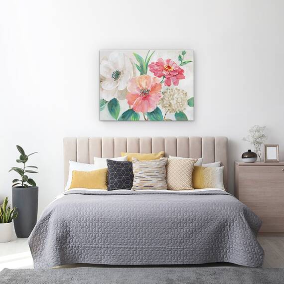 Tablou canvas - Flori, Buchet Colorat, Pictura, Marime: 60 x 80 cm - 3- Roveli