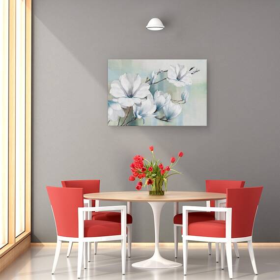 Tablou Canvas - Flori, Magnolia, Primavara, Pictura, Marime: 60 x 90 cm - 4- Roveli