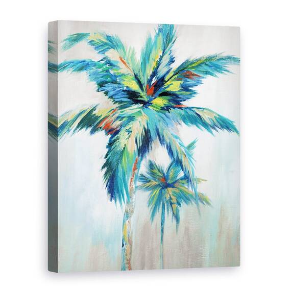 Tablou canvas - Natura, Palmier, Modern, Colorat, Pictura, Marime: 60 x 80 cm - - Roveli