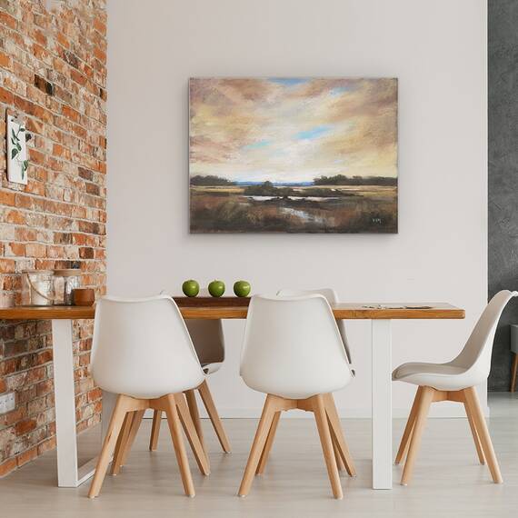 Tablou canvas - Natura, Peisaj, Apus De Soare, Pictura, Marime: 60 x 80 cm - 4- Roveli