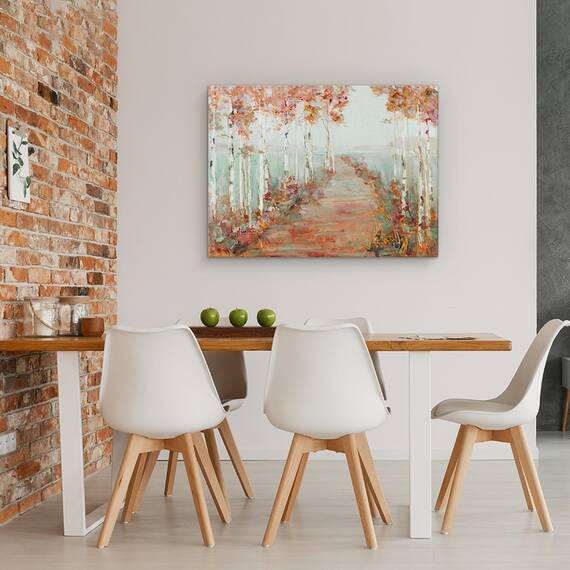 Tablou canvas - Natura, Peisaj, Copaci, Lac, Toamna, Marime: 50 x 70 cm - 4- Roveli