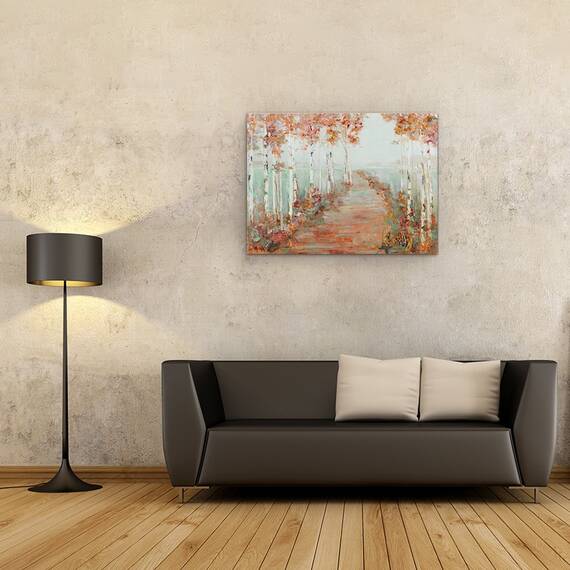 Tablou canvas - Natura, Peisaj, Copaci, Lac, Toamna, Marime: 60 x 80 cm - 2- Roveli