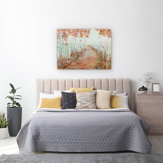 Tablou canvas - Natura, Peisaj, Copaci, Lac, Toamna, Marime: 60 x 80 cm - 3- Roveli