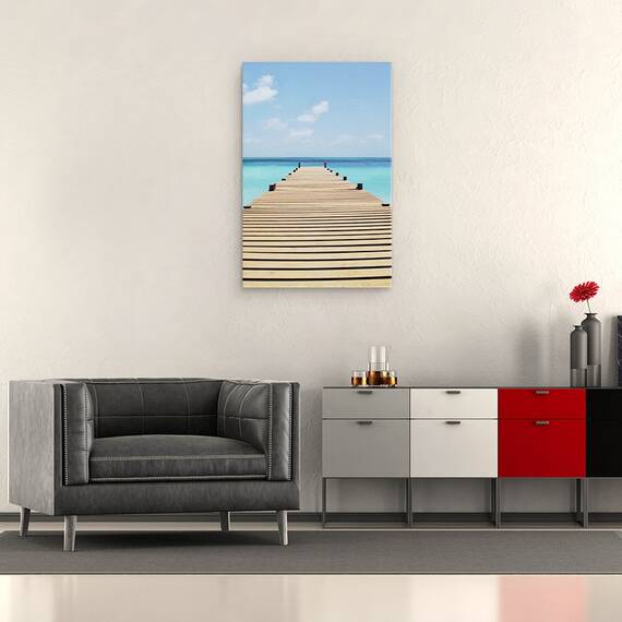 Tablou Canvas - Natura, Peisaj, Mare, Apa Limpede, Cer Albastru, Marime: 40 x 60 cm - 2- Roveli