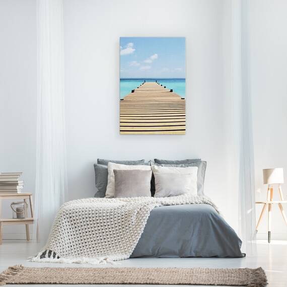 Tablou Canvas - Natura, Peisaj, Mare, Apa Limpede, Cer Albastru, Marime: 60 x 90 cm - 3- Roveli