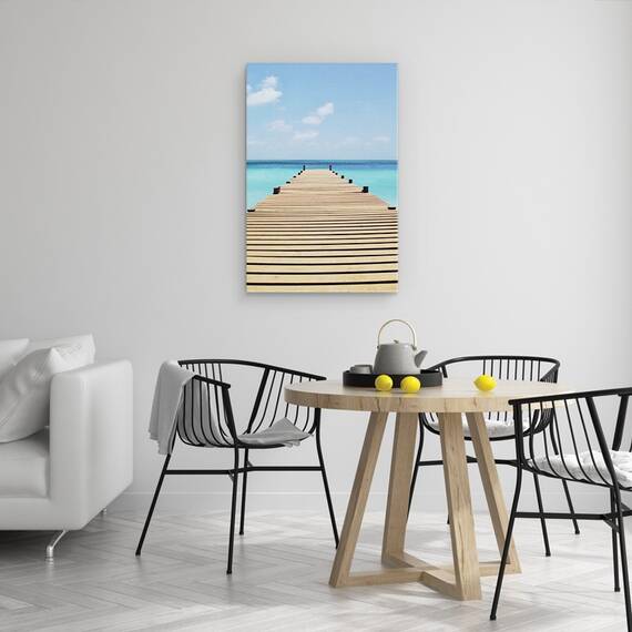 Tablou Canvas - Natura, Peisaj, Mare, Apa Limpede, Cer Albastru, Marime: 60 x 90 cm - 4- Roveli