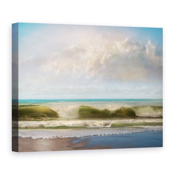 Tablou canvas - Natura, Peisaj, Mare, Valuri, Pictura, Marime: 60 x 80 cm - - Roveli