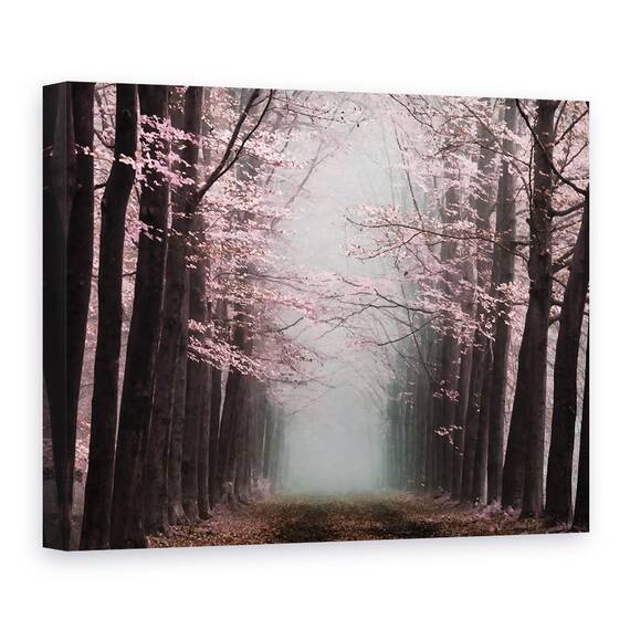 Tablou canvas - Natura, Peisajul, Padurea, CopacII Infloriti, Marime: 50 x 70 cm - - Roveli