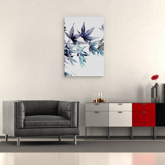 Tablou Canvas - Natura, Planta, Artar Albastru, Pictura, Marime: 40 x 60 cm - 2- Roveli