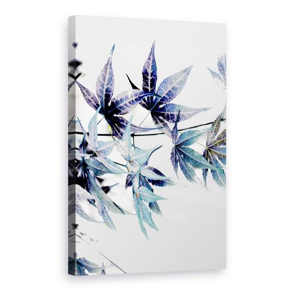 Tablou Canvas - Natura, Planta, Artar Albastru, Pictura, Marime: 60 x 90 cm - - Roveli