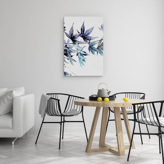 Tablou Canvas - Natura, Planta, Artar Albastru, Pictura, Marime: 60 x 90 cm - 2- Roveli