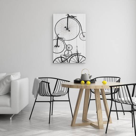 Tablou Canvas - Obiecte, Vehicul, Bicicleta, Retro, Marime: 60 x 90 cm - 4- Roveli