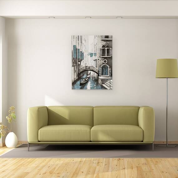 Tablou canvas - Oras, Venetia, Gondole, Pictura, Marime: 60 x 80 cm - 2- Roveli