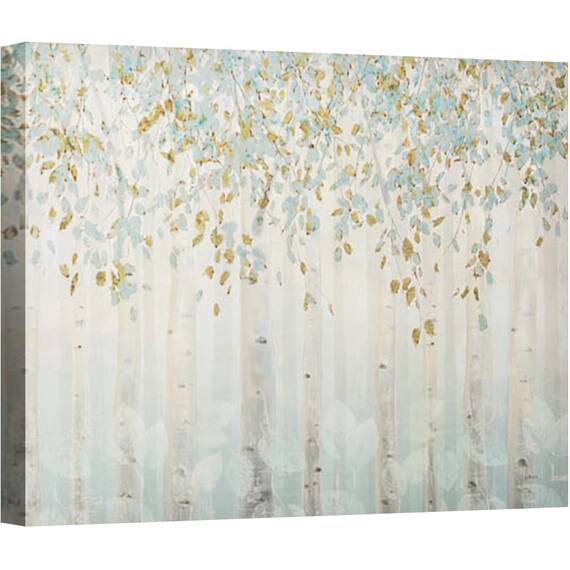 Tablou Canvas - Padurea de vis I, Copaci, Frunze, Alb, Marime: 50 x 70 cm - - Roveli