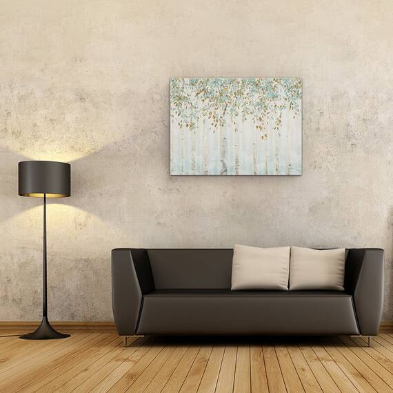 Tablou Canvas - Padurea de vis I, Copaci, Frunze, Alb, Marime: 60 x 80 cm - 2- Roveli