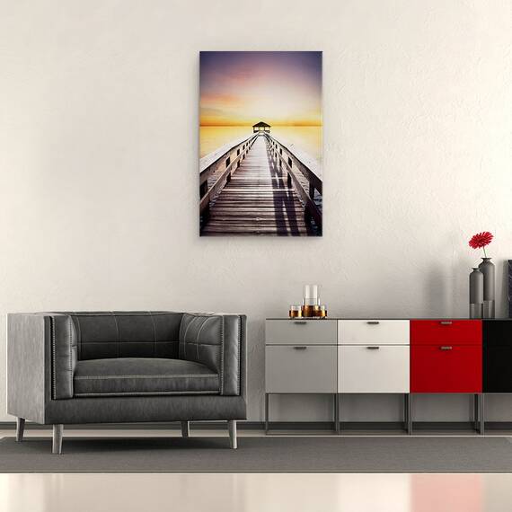 Tablou Canvas - Peisaj, Natura, Mare, Dig, Apus, Marime: 60 x 90 cm - 2- Roveli