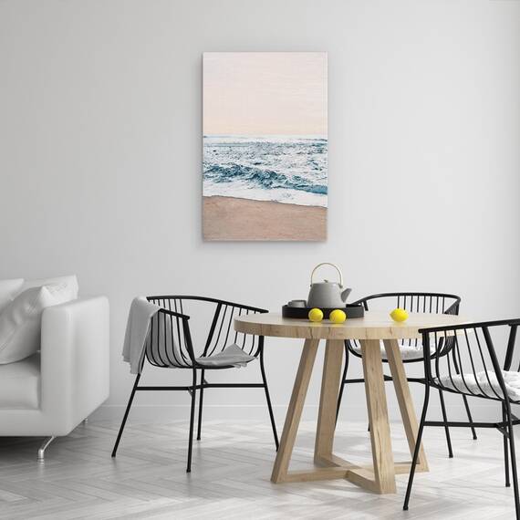 Tablou Canvas - Peisaj, Natura, Mare, Valuri, Nisip, Apus De Soare, Marime: 40 x 60 cm - 4- Roveli