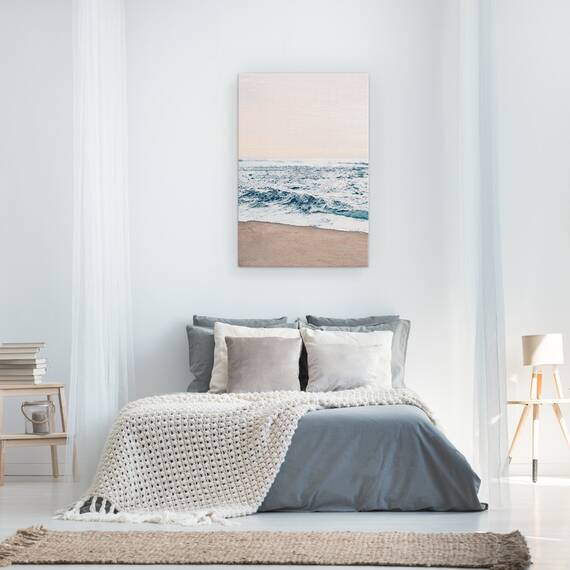 Tablou Canvas - Peisaj, Natura, Mare, Valuri, Nisip, Apus De Soare, Marime: 60 x 90 cm - 3- Roveli