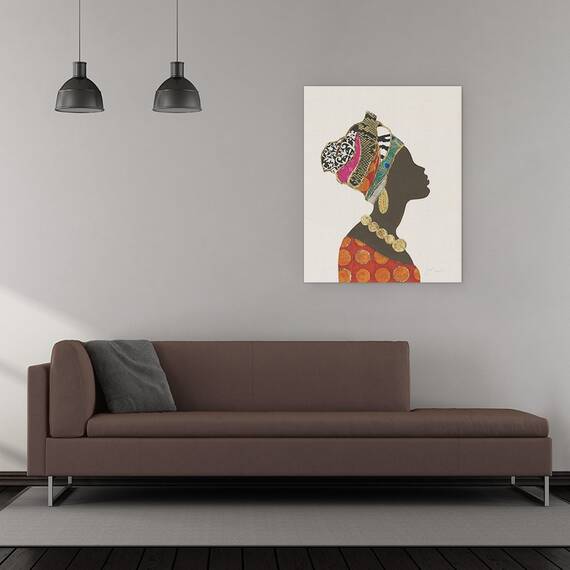 Tablou canvas - Portret Femeie Africana 1, Marime: 60 x 80 cm - 2- Roveli
