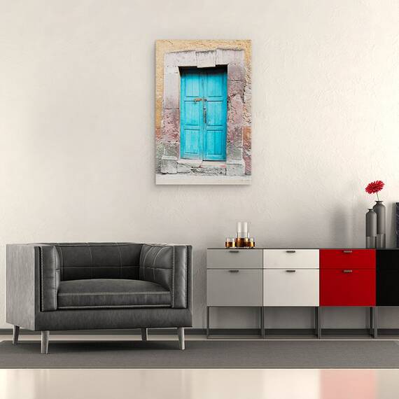 Tablou Canvas - Usa Albastra, Topaz, Mediterana, Marime: 60 x 90 cm - 2- Roveli