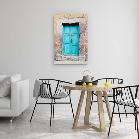 Tablou Canvas - Usa Albastra, Topaz, Mediterana, Marime: 60 x 90 cm - 4- Roveli