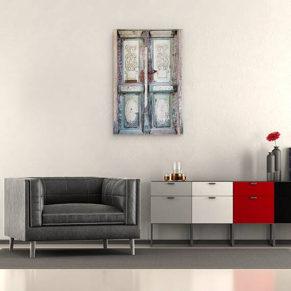 Tablou Canvas - Usa Baltica, Modele, Albastru, Alb, Violet, Marime: 60 x 90 cm - 2- Roveli