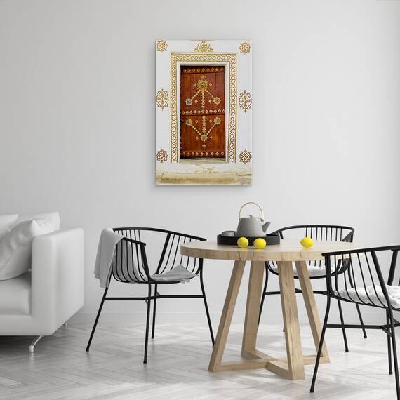 Tablou Canvas - Usa Ornata, Maro, Aurit, Marime: 60 x 90 cm - 4- Roveli