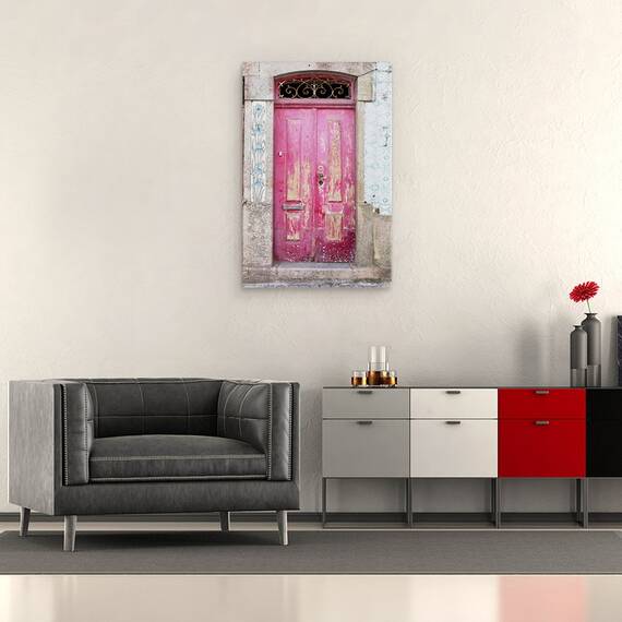 Tablou Canvas - Usa Portugheza, Purtata, Violet, Marime: 40 x 60 cm - 2- Roveli