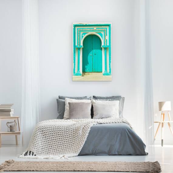 Tablou Canvas - Usa Tunisiana, Albastru Turcoaz, Mediteranean, Marime: 40 x 60 cm - 3- Roveli