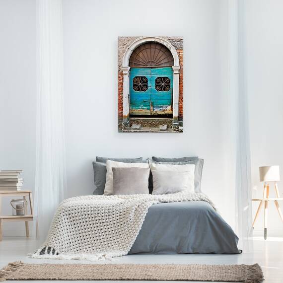 Tablou Canvas - Usa Venetiana, Colorata, Albastru, Alb, Marime: 60 x 90 cm - 3- Roveli