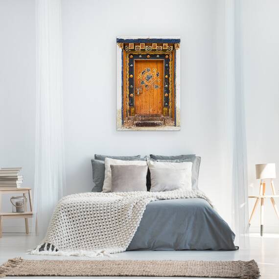 Tablou Canvas - Usi Ornamentate, Maro, Negru, Aurit, Marime: 40 x 60 cm - 3- Roveli