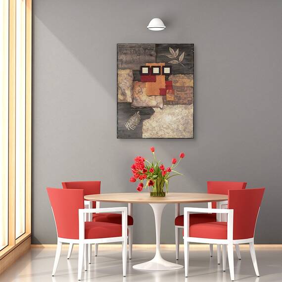 Tablou canvas - Abstract, Modern, Pietre, Frunze, Marime: 60 x 75 cm - 4- Roveli