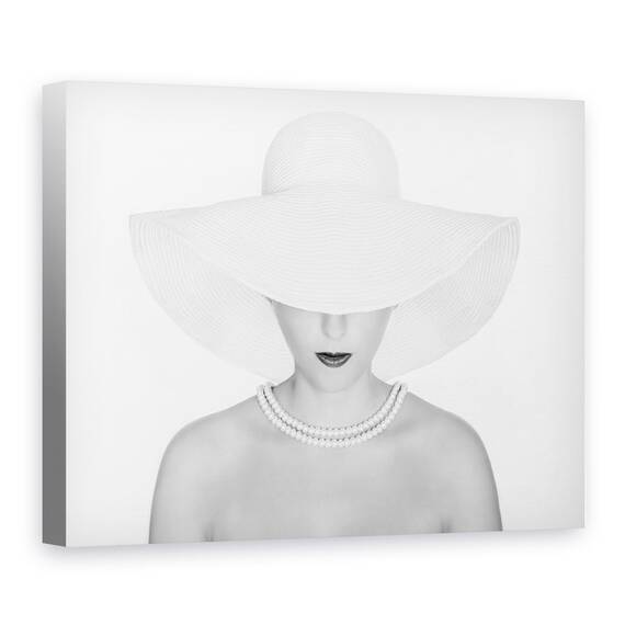 Tablou Canvas - Alb Pur, Marime: 60 x 80 cm - - Roveli