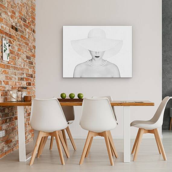 Tablou Canvas - Alb Pur, Marime: 60 x 80 cm - 4- Roveli