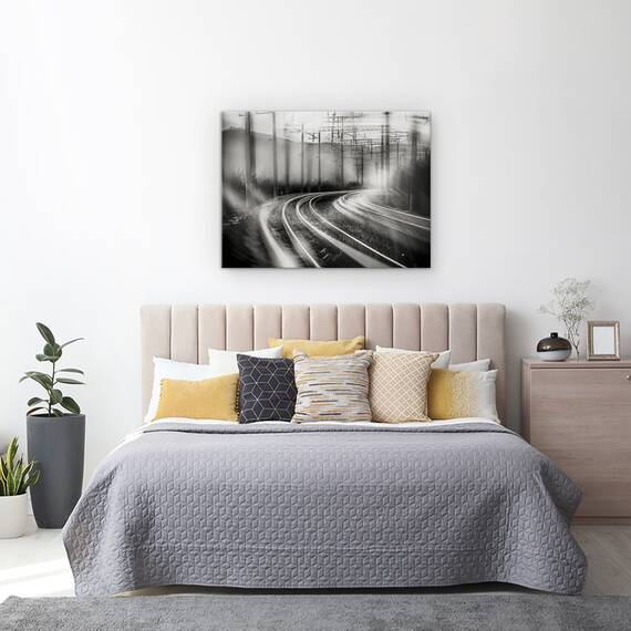 Tablou Canvas - Cai Ferate, Marime: 60 x 80 cm - 3- Roveli