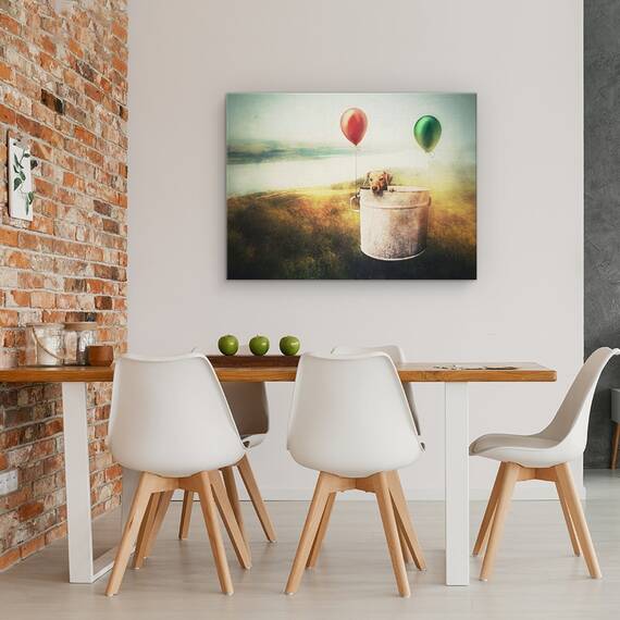 Tablou Canvas - Cand Eram Doar Un Catelus, Marime: 60 x 80 cm - 4- Roveli