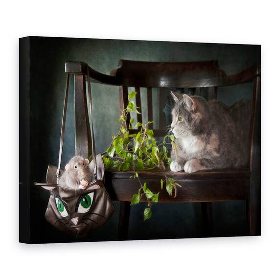 Tablou Canvas - Decat Sa Fii La Dieta, Marime: 60 x 80 cm - - Roveli