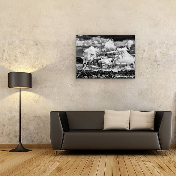 Tablou Canvas - Fum Negru, Marime: 60 x 80 cm - 2- Roveli