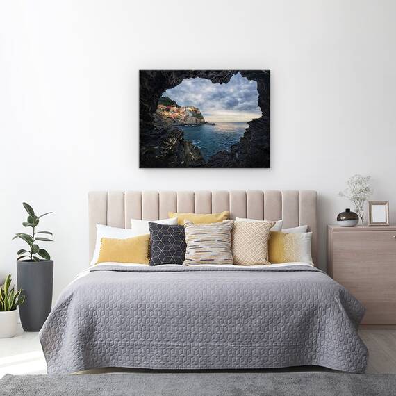 Tablou Canvas - Imi Place Manarola, Marime: 60 x 80 cm - 3- Roveli